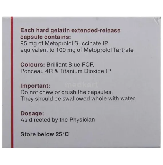 metolar xr 100mg capsule 10's